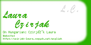 laura czirjak business card